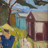 Woman Painting in Meadow, 1918