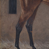 SALE PENDING Double-Sided Antique English Thoroughbred, 1909