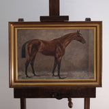 SALE PENDING Double-Sided Antique English Thoroughbred, 1909