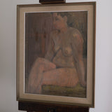 Seated Nude, Pastel, 1947