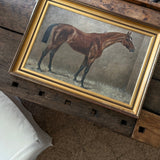SALE PENDING Double-Sided Antique English Thoroughbred, 1909