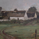 Double-Sided Antique 1913 Danish Village Scene