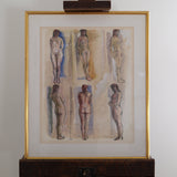 Nude Study, Mixed Media, 1972