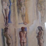 Nude Study, Mixed Media, 1972