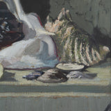 Large Fish and Shells Still Life