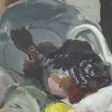 Large Fish and Shells Still Life